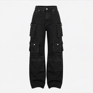 Pantalones Vaqueros Casuales de Cintura Plana para Mujer, Invierno, Alta Calidad, 100% Algodón, Resistentes al Viento, Transpirables, Venta al por Mayor, Personalizados, Nuevos - Product Image 1