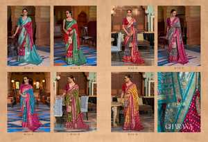 La migliore collezione sari camicetta Patola Shari stampata a mano in morbida seta abbigliamento etnico indiano fornitore di moda donna da Surat India - Product Image 6