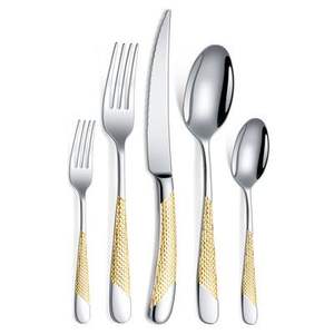 Juego de cubiertos de acero inoxidable seguros para alimentos para estilos de vida ecológicos y artículos esenciales de cocina para consumidores conscientes - Product Image 6