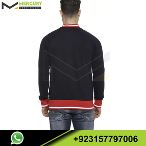 Veste d'université en laine d'hiver grande taille pour hommes, manches en cuir, veste de Baseball unie pour hommes - Product Image 2