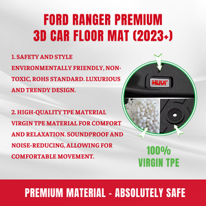 Pour Ford Ranger (3D) TPE matériel antidérapant résistant aux odeurs tapis de voiture élégant apparence élégante Vietnam exportation en gros - Product Image 2