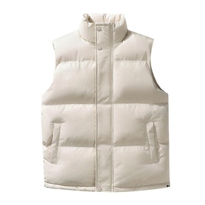Veste matelassée sans manches pour homme et femme, légère et chaude pour l'hiver, logo personnalisé, OEM, vente en gros - Product Image 1