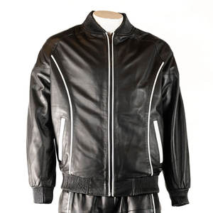 Veste en cuir de créateur pour hommes nouveauté ensemble veste et pantalon en cuir PU pour hommes tenue deux pièces décontractée élégante - Product Image 6