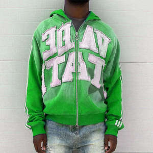 Sudaderas con Efecto Desgastado para Hombre, Sudadera Moderna de Estilo Urbano con Forro Interior Suave, Ajuste Holgado y Detalles de Borde Deshilachado con Estilo - Product Image 6