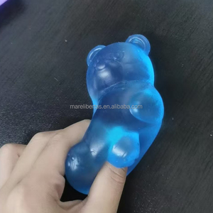 ตุ๊กตาหมีใสบีบได้: ของเล่นบีบคลายเครียดน่ารักสำหรับเด็กและผู้ใหญ่ หมีบีบนุ่มพิเศษบรรจุน้ำตาล - Product Image 2