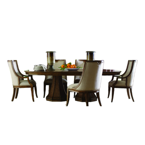 Muebles de Comedor de Diseño Moderno Estilo Japonés en Oferta, Mesa de Comedor con Cubierta de Madera Maciza de Teca y Caoba, Juego de Comedor en Venta - Product Image 4