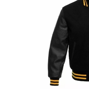 Veste Varsity Letterman personnalisée pour hommes avec col montant poche à pression manches en mousse avec logo sur le devant-Mega Empire - Product Image 6
