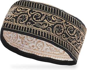 Kufi – casquette de crâne unisexe pour homme et femme, chapeau de créateur solide avec broderie à la main - Product Image 3