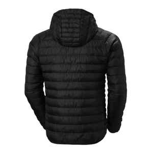 Blouson matelassé réversible coupe-vent écoresponsable pour homme grande taille couleur unie – Vêtement d'hiver urbain – Prix usine de gros - Product Image 2