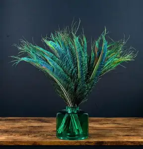 Giáng Sinh Đồ Trang Trí Số Lượng Lớn Bất Nhuộm Lông Thủ Công Mỹ Nghệ Con Công Trang Trí Nội Thất Tự Nhiên Màu Trắng Con Công Lông Cho Trang Trí Nội Thất - Product Image 1