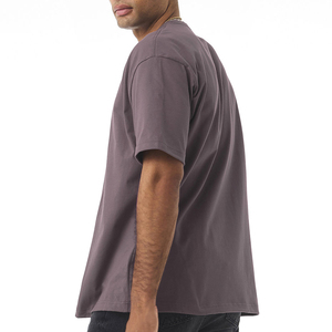 Camiseta de cuello 0 para hombre, 100% algodón, cuello de manga corta, suave, cómoda, personalizada, con estampado Dtg, logotipo, camiseta para hombre - Product Image 4