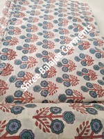 Tissu 100% Coton Pur, Magnifique Imprimé Floral Indien Fait Main, Écologique, Motif Croisé, pour Vêtements Femme, Garçon, Fille et Auvent