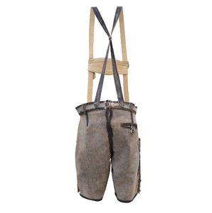 Traditional Winter Trachten <b>Women's</b> Oktoberfest Lederhosen with Lace and Logo Decoration <b>Short</b> Style for Festivals - Product Image 4