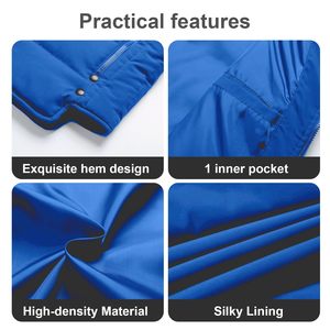 เสื้อกั๊กพัฟเฟอร์ผู้ชายแบบมีแขนสั้น น้ำหนักเบา ดีไซน์ใหม่ คุณภาพสูง ระบายอากาศได้ดี แบบควิลท์ - Product Image 6