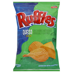 FOR RUFFLES Originals Potato Chips Super Size 107 gr Ruffles <b>Lays</b> Chips <b>Onion</b> Yogurt Flavor Cheddar <b>Cheese</b> Sour Cream Flavor - Product Image 6