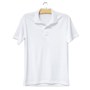 Polo de algodón 100% para hombre, camiseta informal a la última moda, venta al por mayor, con logotipo personalizado, Color liso - Product Image 3