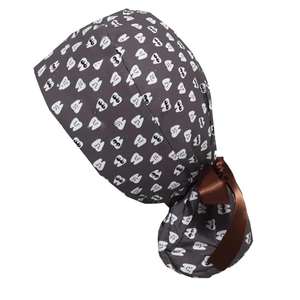 Nuevo Diseño de Gorros Quirúrgicos para Clínica Dental, Gorros de Enfermería, Gorro Bordado de Satén, Bonito Gorro Quirúrgico Ajustable y Cómodo - Product Image 1