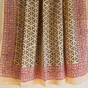 Jaipur Écharpe en coton 100% imprimée à la main Jaipur Écharpe respirante artisanale traditionnelle Boho Chic Écharpe en coton doux faite à la main - Product Image 1