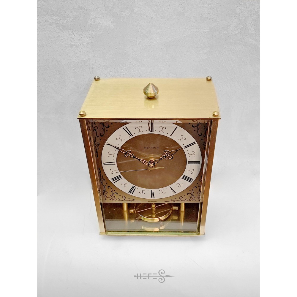 Hettich Table Clock 1960s Brass - Stunning Design & Quality