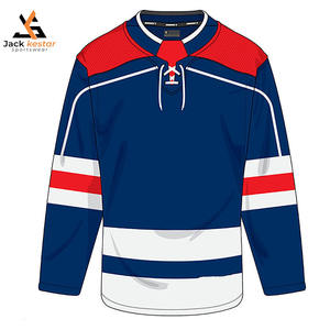 Conjuntos de Camisetas de Hockey sobre Hielo de Diseño Personalizado de Alta Calidad, 100% Poliéster, Logotipo Personalizado, Fabricante OEM - Product Image 1
