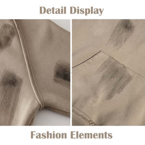 Sweat-shirt oversize de haute qualité, streetwear, délavé à l'acide, vintage, unisexe - Product Image 5