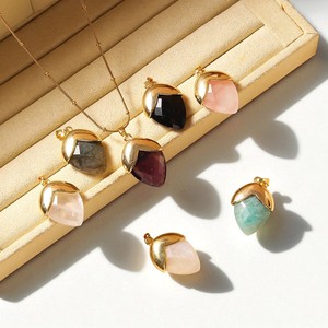 Pendentif à breloques en forme de gland en pierre précieuse de quartz clair naturel-Pendentif plaqué or 18 carats pour la vente en gros-Cadeau d'Halloween/Noël - Product Image 2