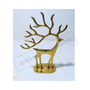 Sculpture de cerf en aluminium d'art de qualité supérieure en gros Décoration de table à impression personnalisée pour la maison et le bureau Cadeau d'artisanat d'anime et de logo parfait - Product Image 1