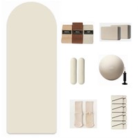 ZenFlow Accessoires de yoga écologiques essentiels : Kit de chaussettes et poids de cheville en silicone beige