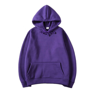 Survêtement d'hiver unisexe de luxe 100 % coton 2025 avec impression de logo personnalisé, sweat à capuche décontracté en molleton épais pour homme, vente en gros - Product Image 3