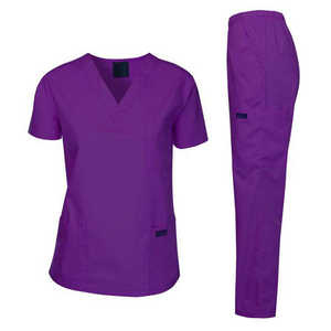Conjunto de Uniforme Médico para Mujer, Elástico en Cuatro Direcciones, Corte Entallado, Diseño Multibolsillos para Tareas Médicas Profesionales Exigentes - Product Image 4