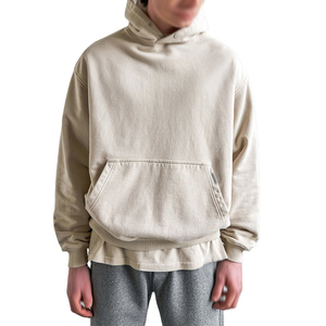 Sweat-shirts à capuche pour hommes en gros, impression de logo personnalisée, hiver, numériques, surdimensionnés, en molleton de coton lourd, à capuche - Product Image 3