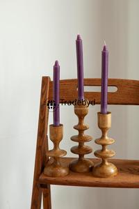 Candelabro Rústico de Madera Hecho a Mano, Soporte Decorativo de Primera Calidad para un Ambiente Cálido y Acogedor en el Hogar, Tradebyd - Product Image 5