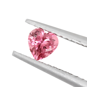 Lab Grown Pink Sapphire Heart Cut flame fusion color Loose Gemstone Jewellery Making Synthetic created 6mm to 20mm corundum - Product Image 4