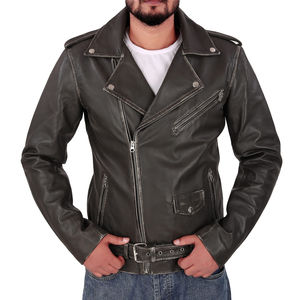 High Street Chaquetas de cuero para hombre Venta al por mayor Diseño de manga larga personalizado Cuero suave puro Disponible Lienzo personalizado Bordado Frontal - Product Image 1