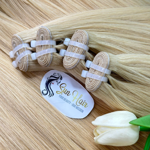 Extensions de cheveux humains vierges vietnamiens Remy à double trame, super double trame, pleine longueur, blondes, de qualité supérieure, vente en gros, Sun Hair Company - Product Image 3