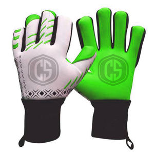 Gants de gardien de but à coupe négative avec paume en latex orange, dos de la main en silicone 3D injecté et support de poignet en néoprène compressif - Product Image 3