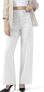 Pantalons de travail décontractés pour femmes, coupe droite et large, pour le bureau, à enfiler, avec poches, nouvelle arrivée - Product Image 6