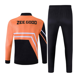 Combinaison de jogging imprimée 2 pièces pour hommes personnalisée en gros Survêtement à capuche à motif solide Ensemble de pantalons de survêtement à capuche d'hiver pour - Product Image 2