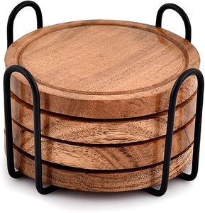 walnut coasters Wooden Cup Pad Tea Coffee <b>Mug</b> Drinks <b>Holder</b> Tableware Decorative Home Wedding Decor Cup Pad Coaster At Low Price - Product Image 6