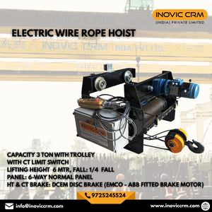 Interrupteur de fin de course pour chariot élévateur de 3 tonnes, hauteur de levage de 6 mètres, 1/4 de chute, panneau normal 6 voies, frein à disque DC EM, usage domestique, télécommande pour la vente au détail - Product Image 2