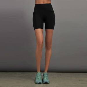 Short de sport noir sans couture pour motard-Short d'entraînement à taille haute et extensible pour femme, idéal pour le yoga, la salle de sport - Product Image 3