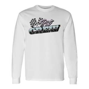 Camiseta de manga larga promocional a juego para la familia con diseño de coche de carreras Pit Crew para fiestas de cumpleaños - Product Image 1