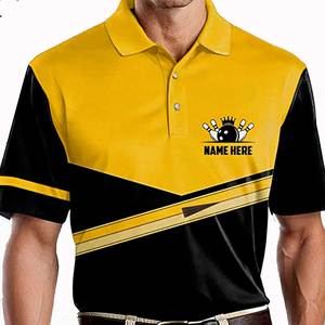 Vente en gros Design Sublimation Impression 100% Polyester Bowling Jersey Graphique Coton Streetwear Chemise de Bowling à manches courtes - Product Image 4