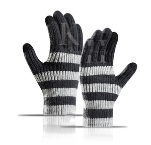 Gants tactiles tricotés en coton 100 % biologique de haute qualité, respirants et écologiques, longueur poignet, pour protéger bébé en toutes saisons - Product Image 4