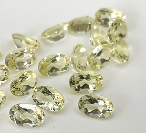 เลมอนควอตซ์ธรรมชาติ รูปไข่ 6x8 มม. เจียระไนเหลี่ยม คุณภาพสูง - อัญมณีเลมอนควอตซ์ธรรมชาติคุณภาพสูง - Product Image 1