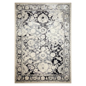 Tapis RUGS DEPOT LXDP-0307, vente en gros, gris argenté, style bohème tribal, imprimé numérique, lavable en machine, tapis en chenille antidérapant - Product Image 1