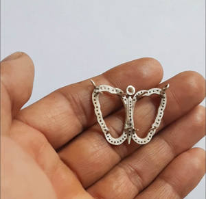 Oro veremil mariposa plateado joyería encontrar 925 Plata encontrar joyería para regalo de verano Aura joyería curativa para regalar - Product Image 1