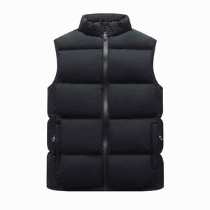 Gilet matelassé sans manches en nylon personnalisé OEM de haute qualité, vêtement d'extérieur décontracté, veste imperméable, coupe-vent, respirante, hiver pour hommes - Product Image 6