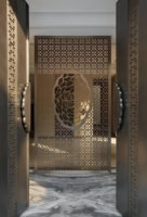 Paravent décoratif coulissant de luxe en acier inoxydable, étanche, moderne, pour bureau, hôtel, séparateur de pièce, vente en gros