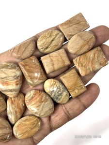 Piedra Lunar Zebra Natural de Diseño, Gema Suelta en Cabujón, Formas y Tamaños Variados, de 20 a 30 mm Aproximadamente, Venta al por Mayor a Granel - Product Image 5